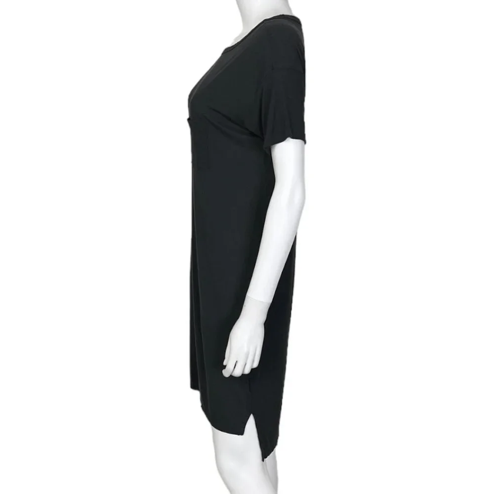 T Alexander Wang Boat Neck T-Shirt Dress in Black - sz Small